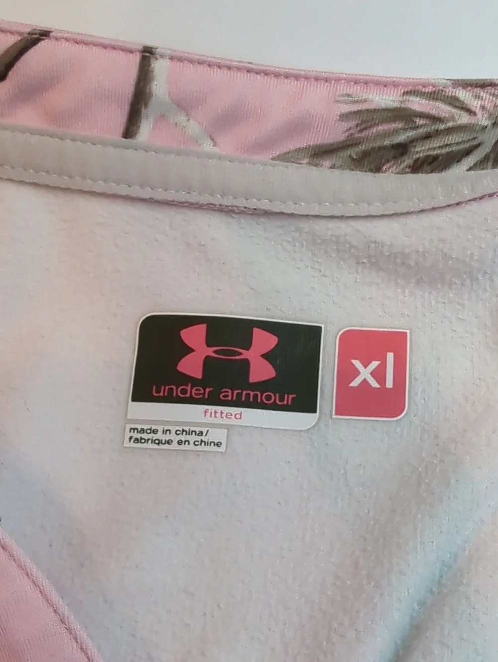 Y3k REALTREE Under Armour Pink Camolong Sleeve Shirt Size XL - Picture 3 of 6